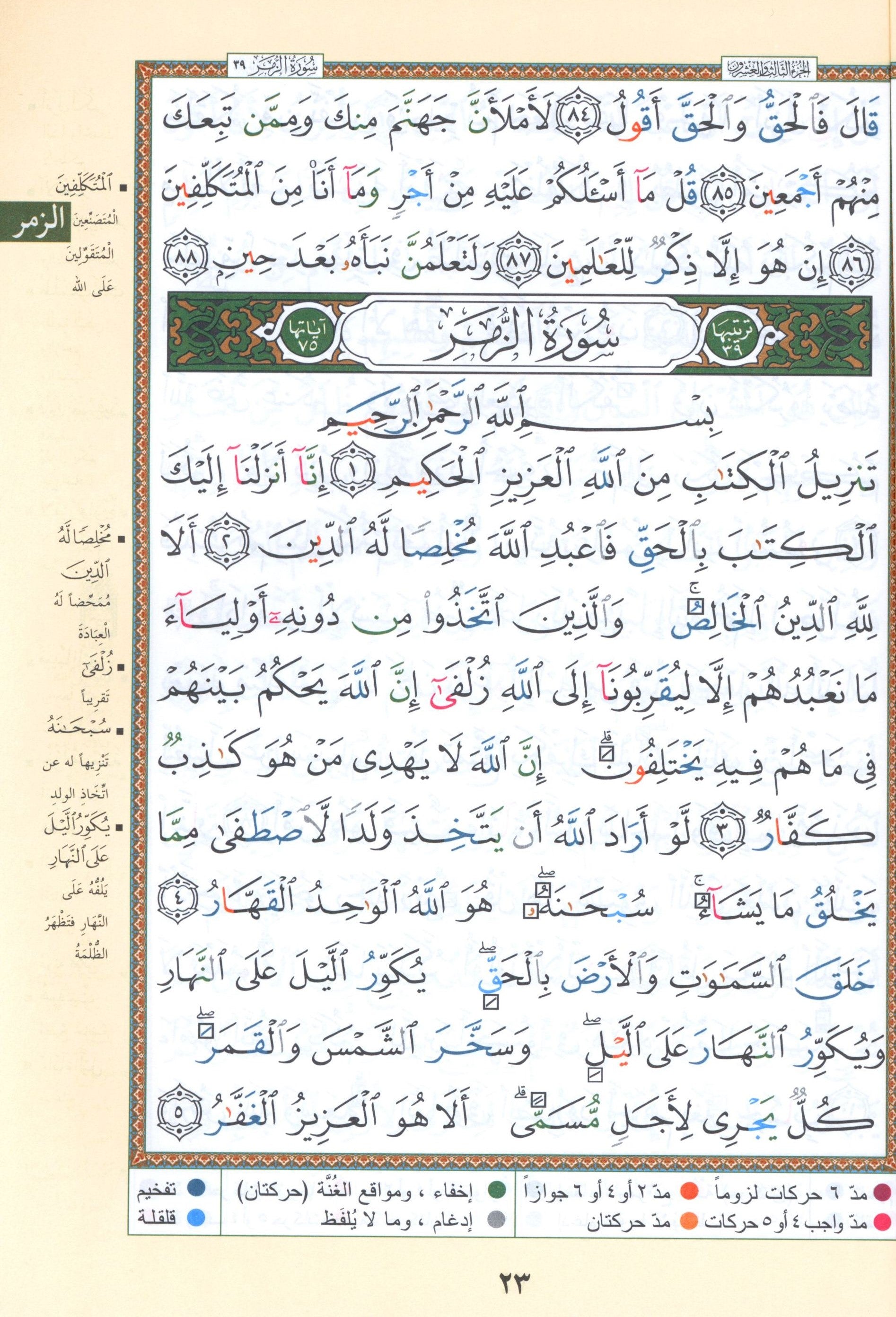 Tajweed Quran Yassin Quarter (7