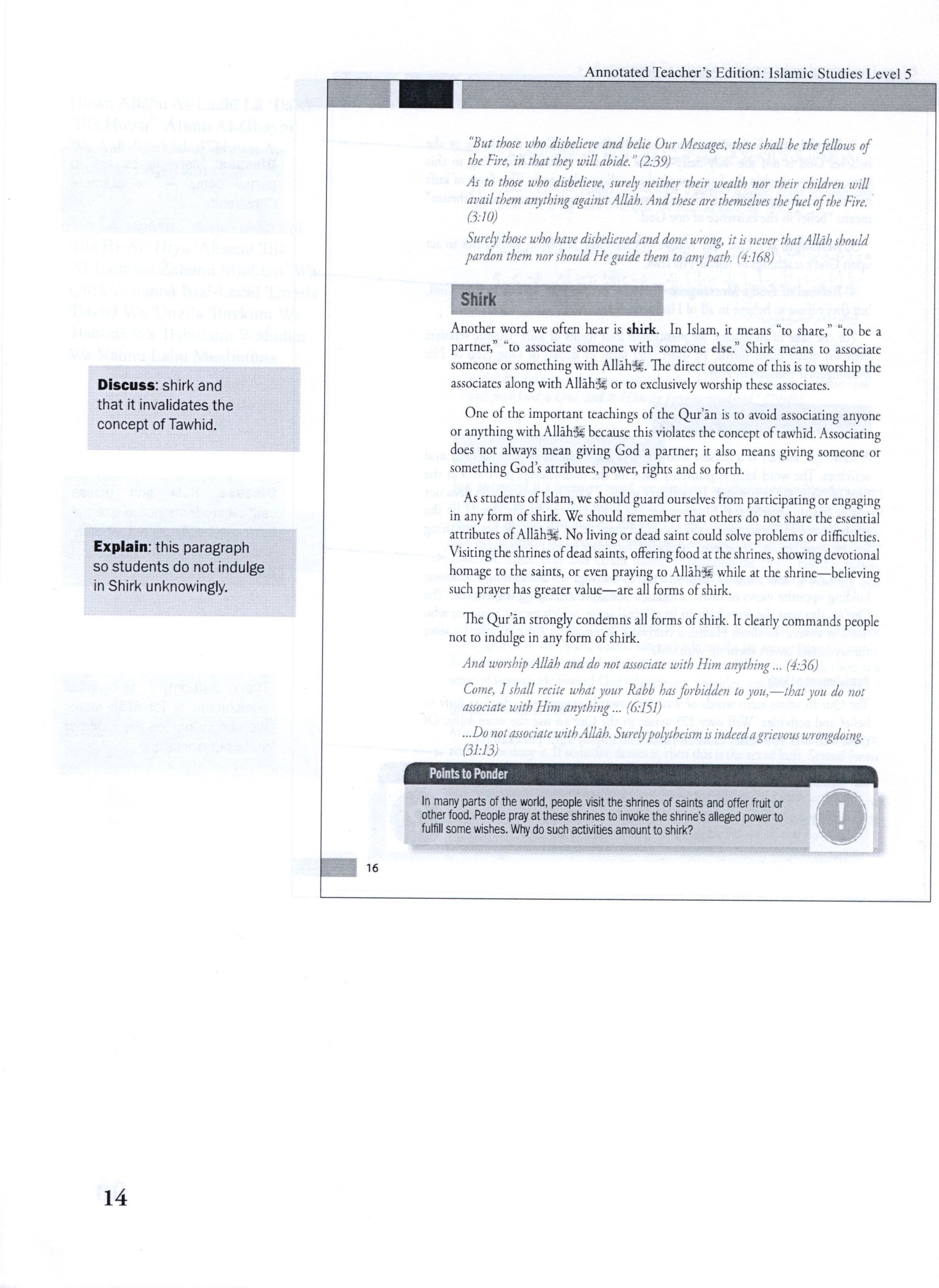 Weekend Learning Islamic Studies Teacher Manual Level 5