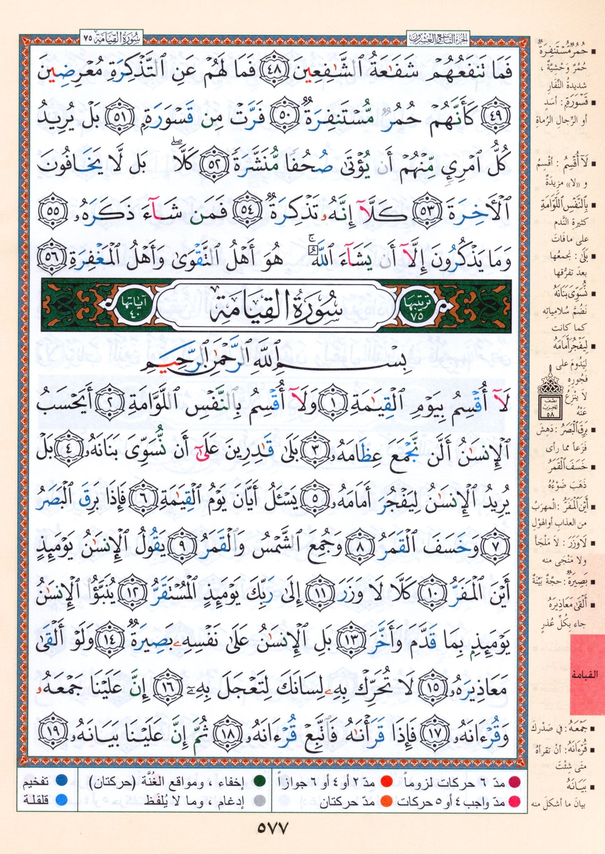 تجويد القرآن جزء تبارك الجزء 29 (7