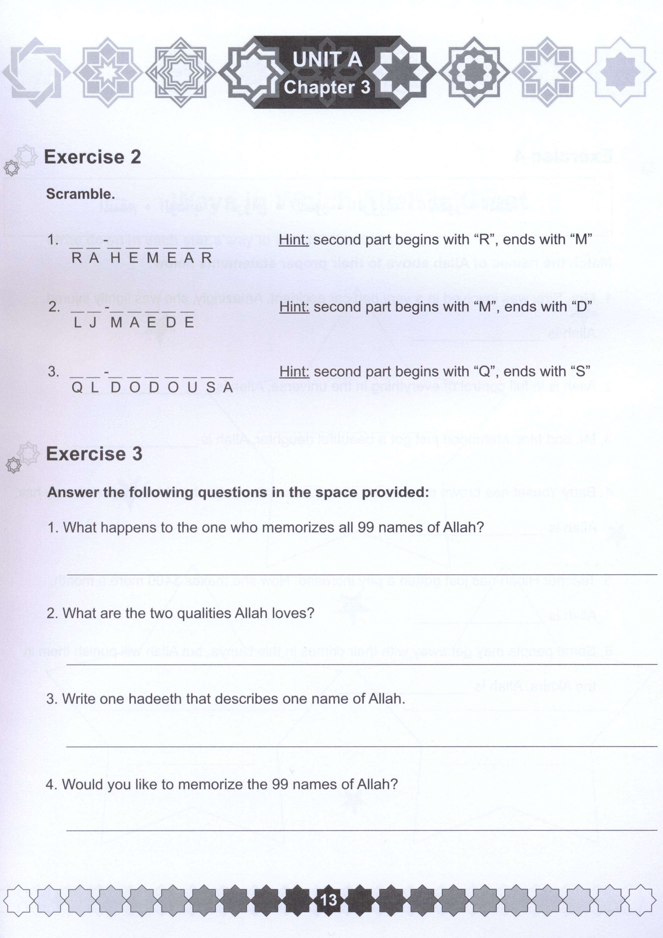 I Love Islam Workbook Level 5 - First Edition
