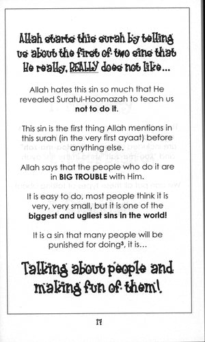 Surah 104 -  Suratul Hoomazah Mini Tafseer Book
