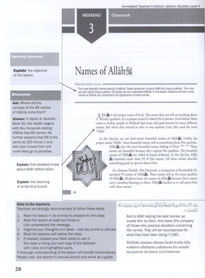 Weekend Learning Islamic Studies Teacher Manual Level 4