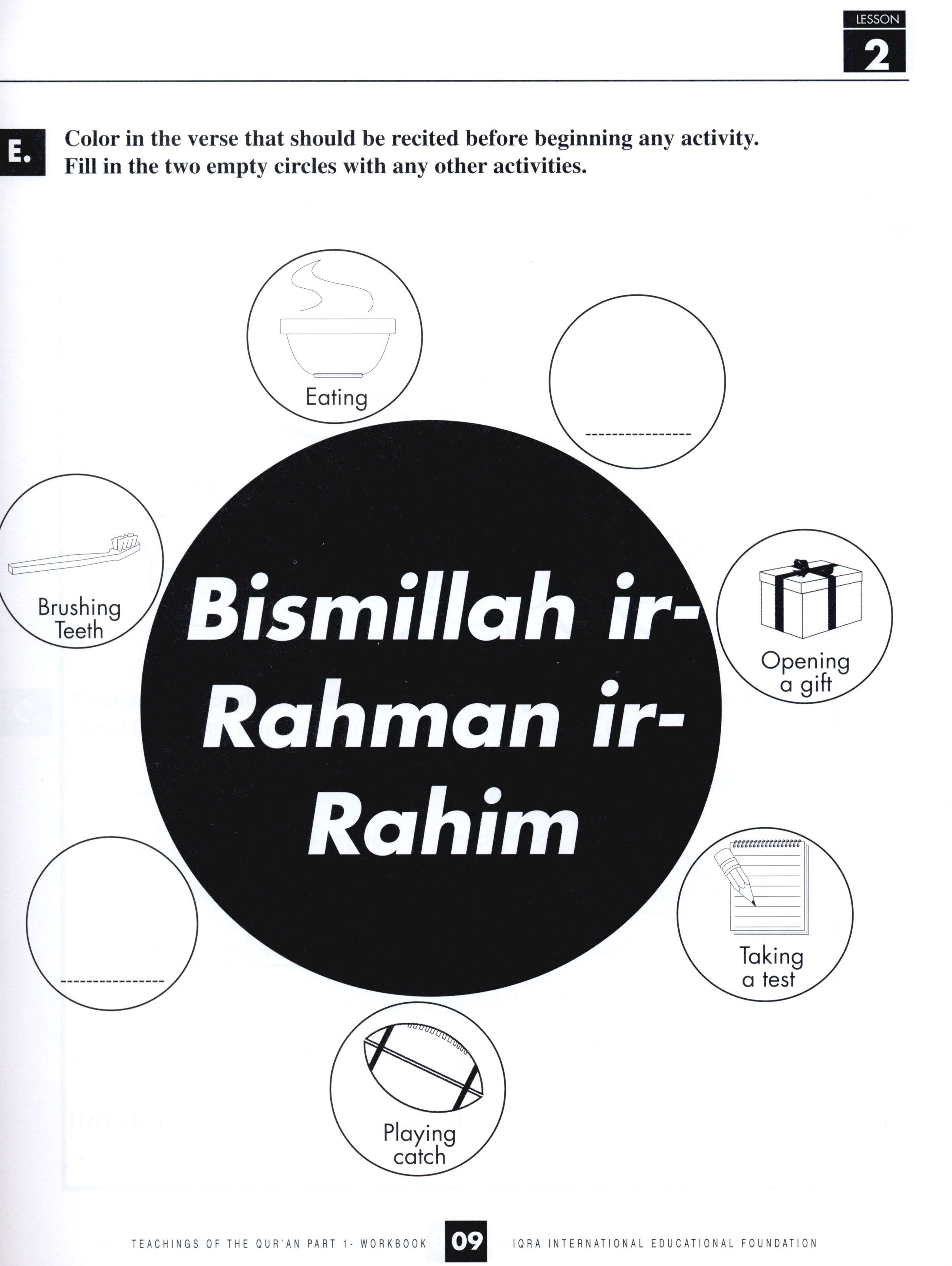 Teachings of the Qur'an Workbook Volume 1