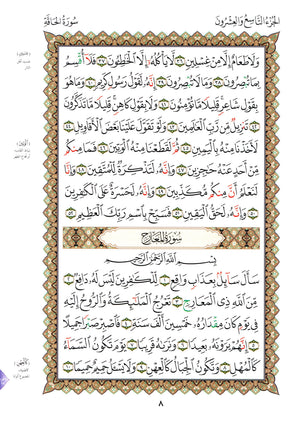 Al-Qaidah An-Noraniah - Juz’ Tabarak & Suratul-Fatihah for Beginners Large 7 x 9 القاعدة النورانية وتطبيقاتها على جزء تبارك مع سورة الفاتحة للمبتدئين