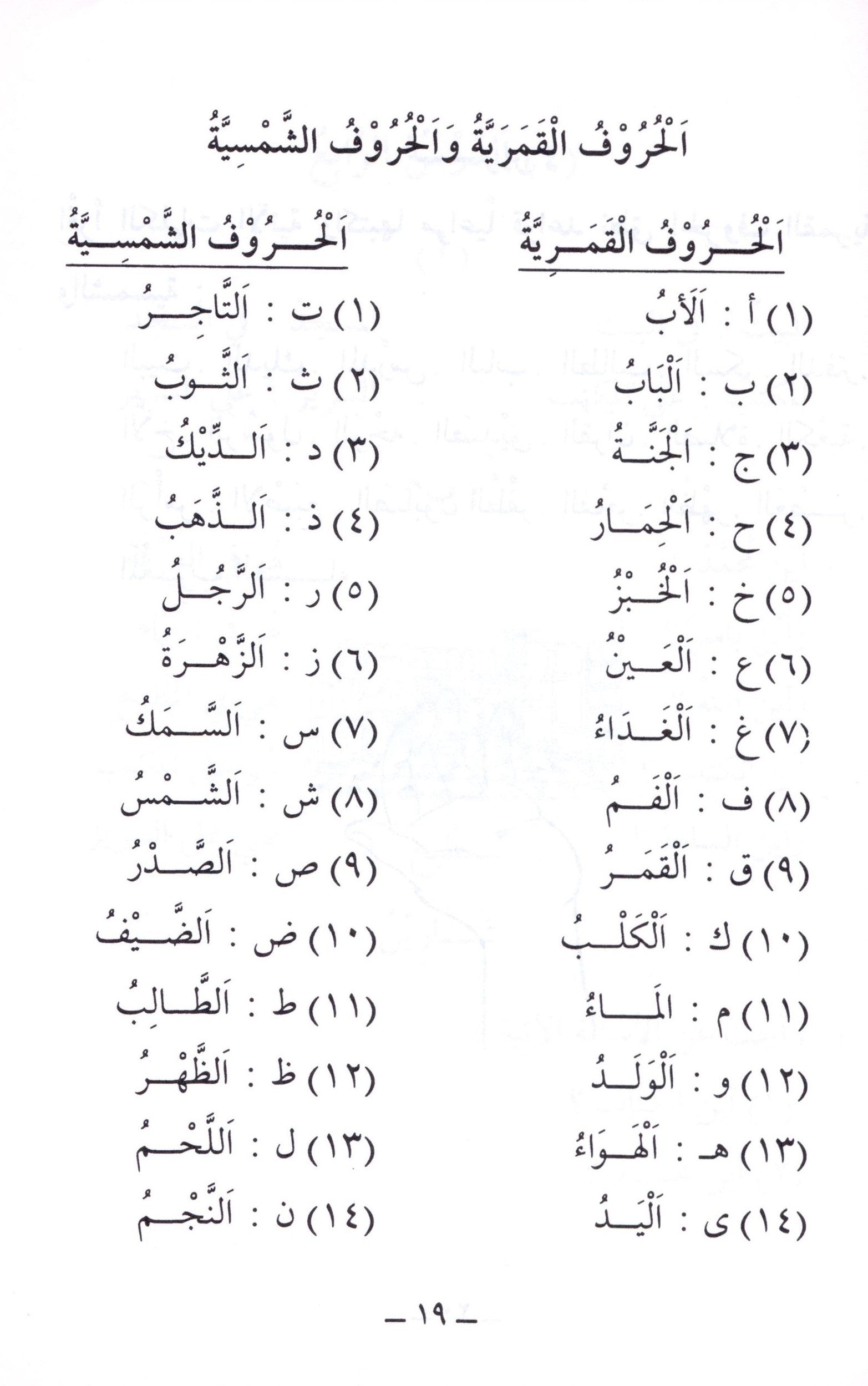 الجامع في تعليم اللغة العربية للناطقين بالإنجليزية - الجزء الأول
