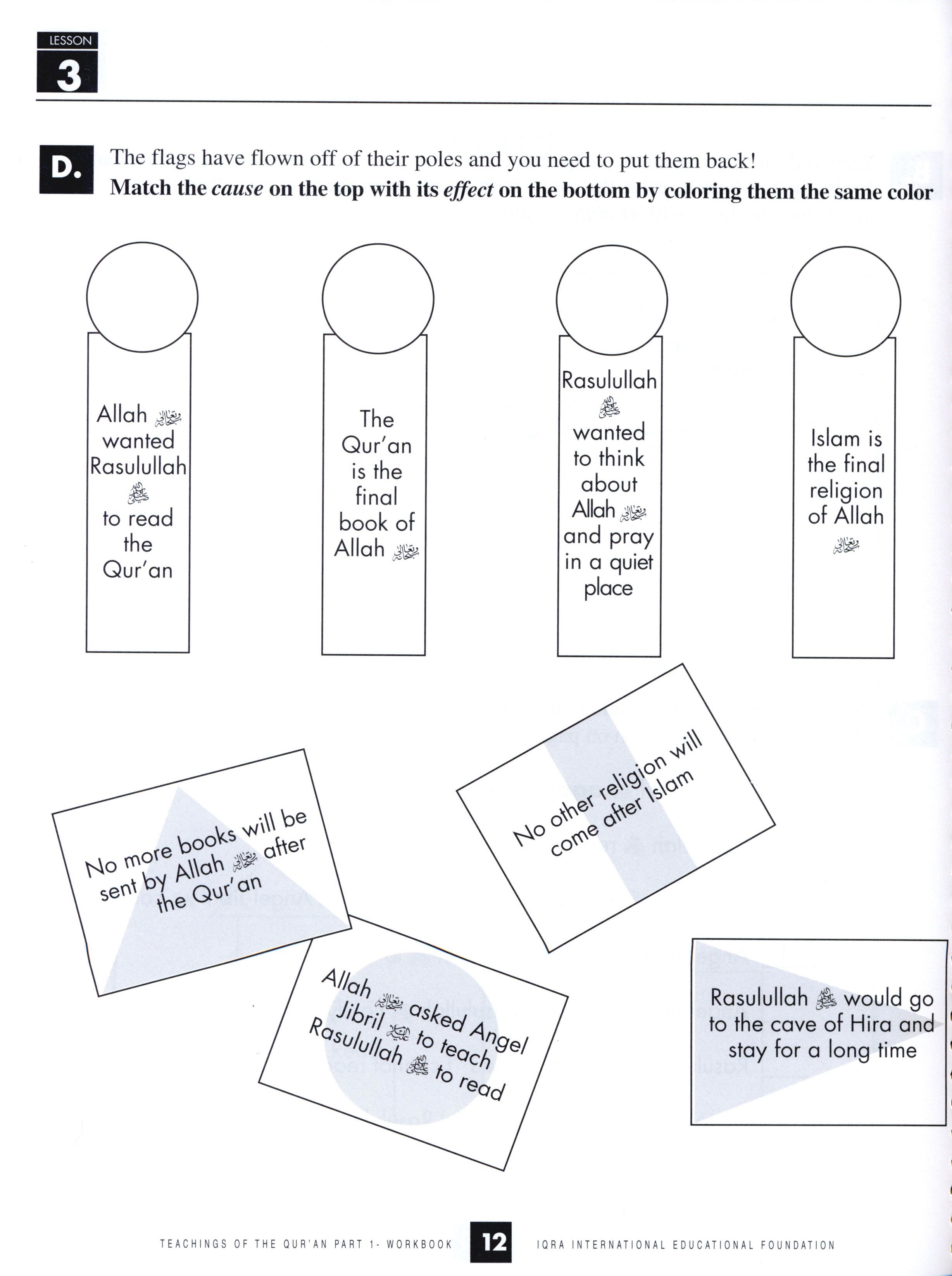 Teachings of the Qur'an Workbook Volume 1