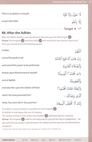 Essential Duas and Surahs Book 2 (Madinah Script)