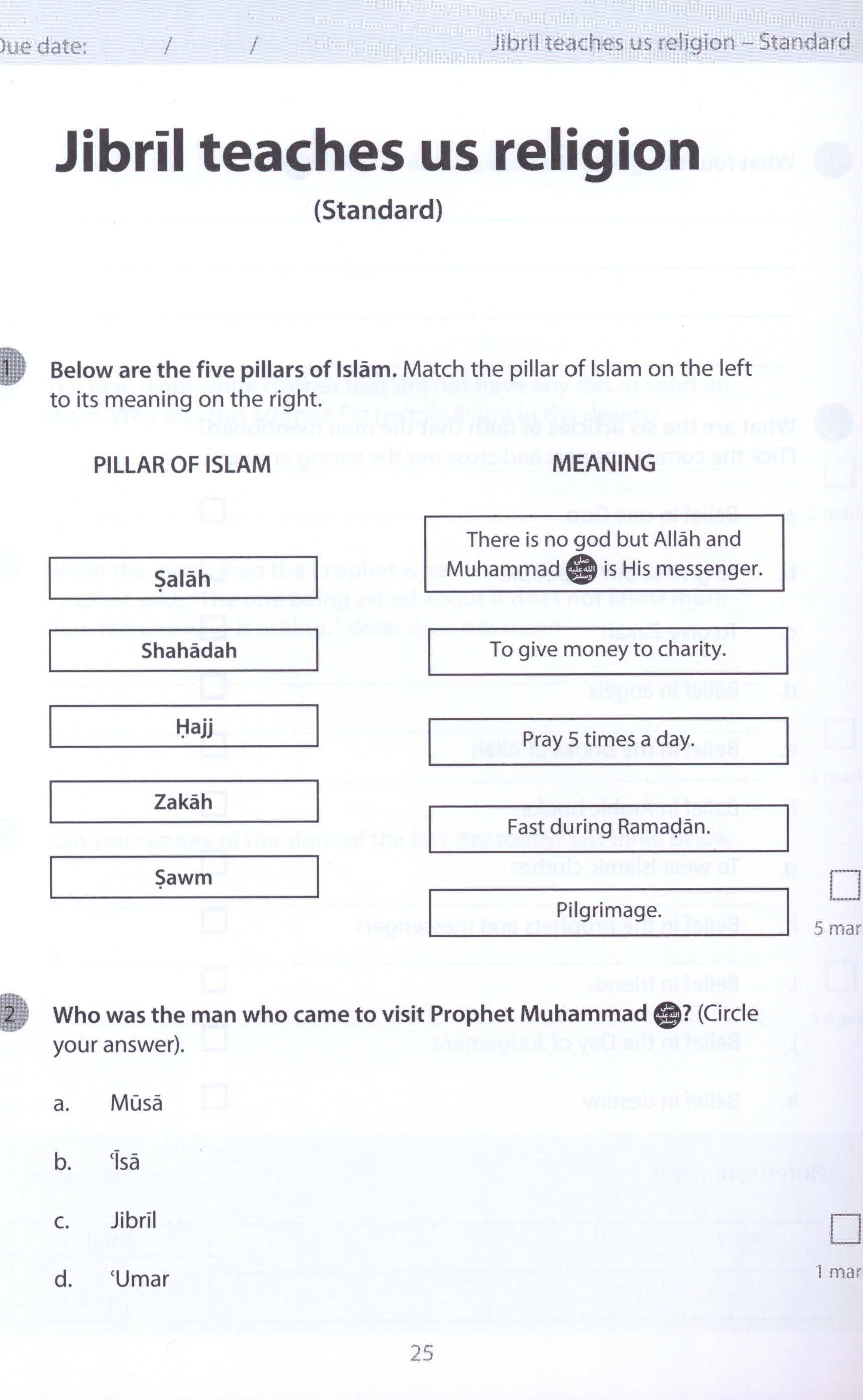 Safar Islamic Studies Workbook 2