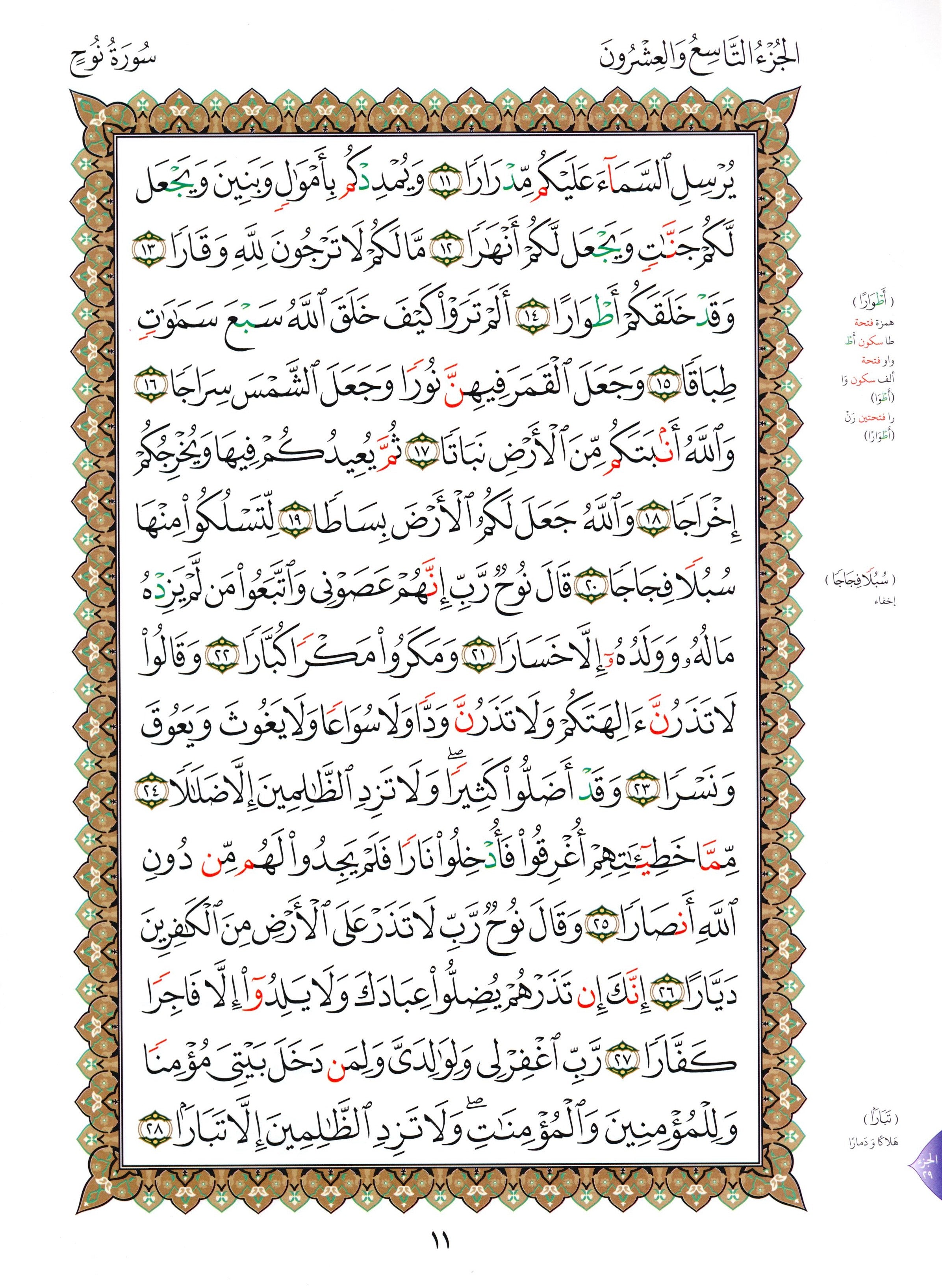 Al-Qaidah An-Noraniah - Juz’ Tabarak & Suratul-Fatihah for Beginners Large 7 x 9 القاعدة النورانية وتطبيقاتها على جزء تبارك مع سورة الفاتحة للمبتدئين