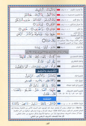 تجويد القرآن جزء عمّ (الجزء 30) بخط كبير (7 بوصة × 9 بوصة)