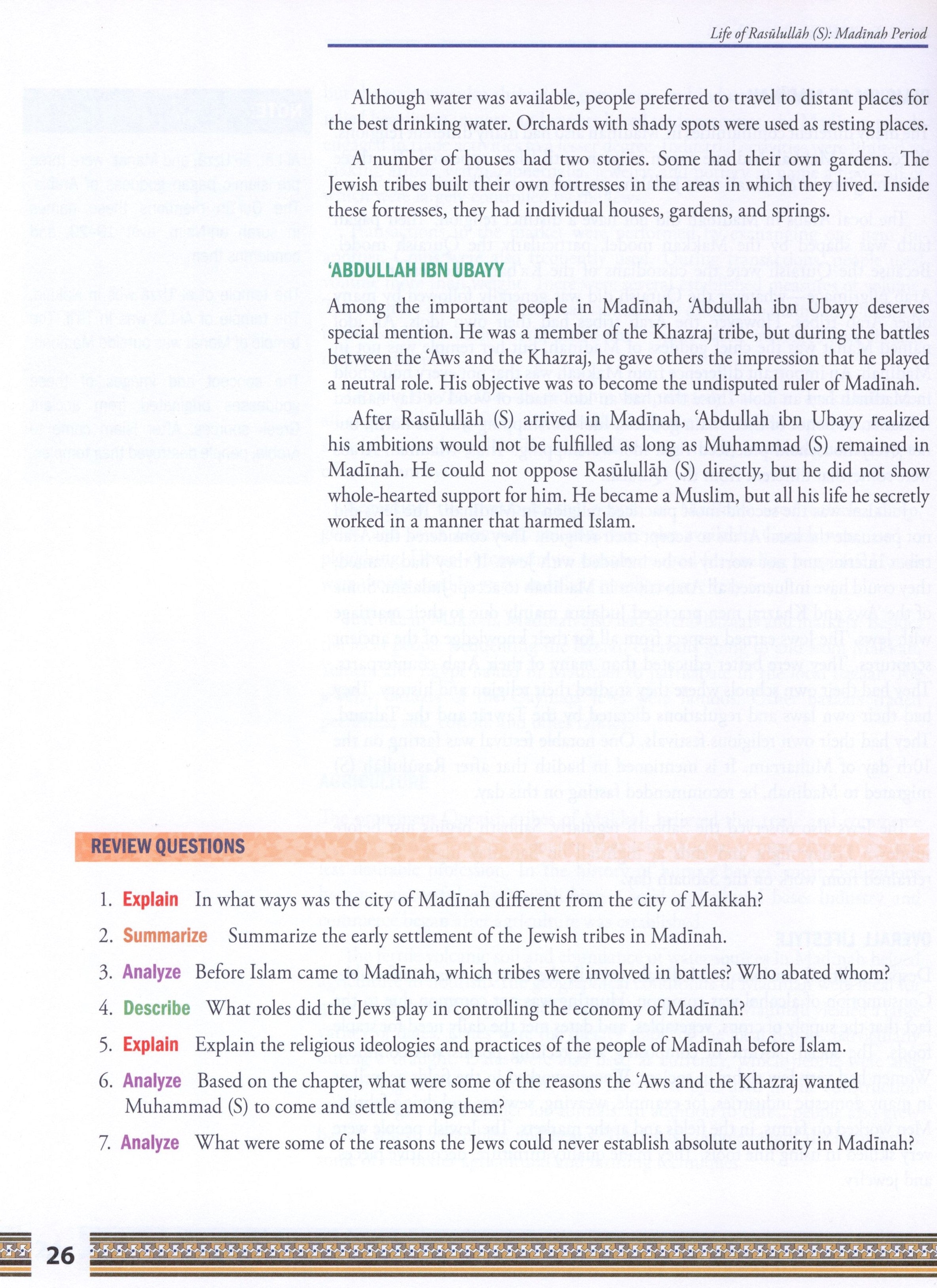 Weekend Learning Life of Rasulullah Madinah Period