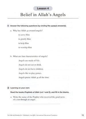 Our Faith and Worship Workbook Volume 1