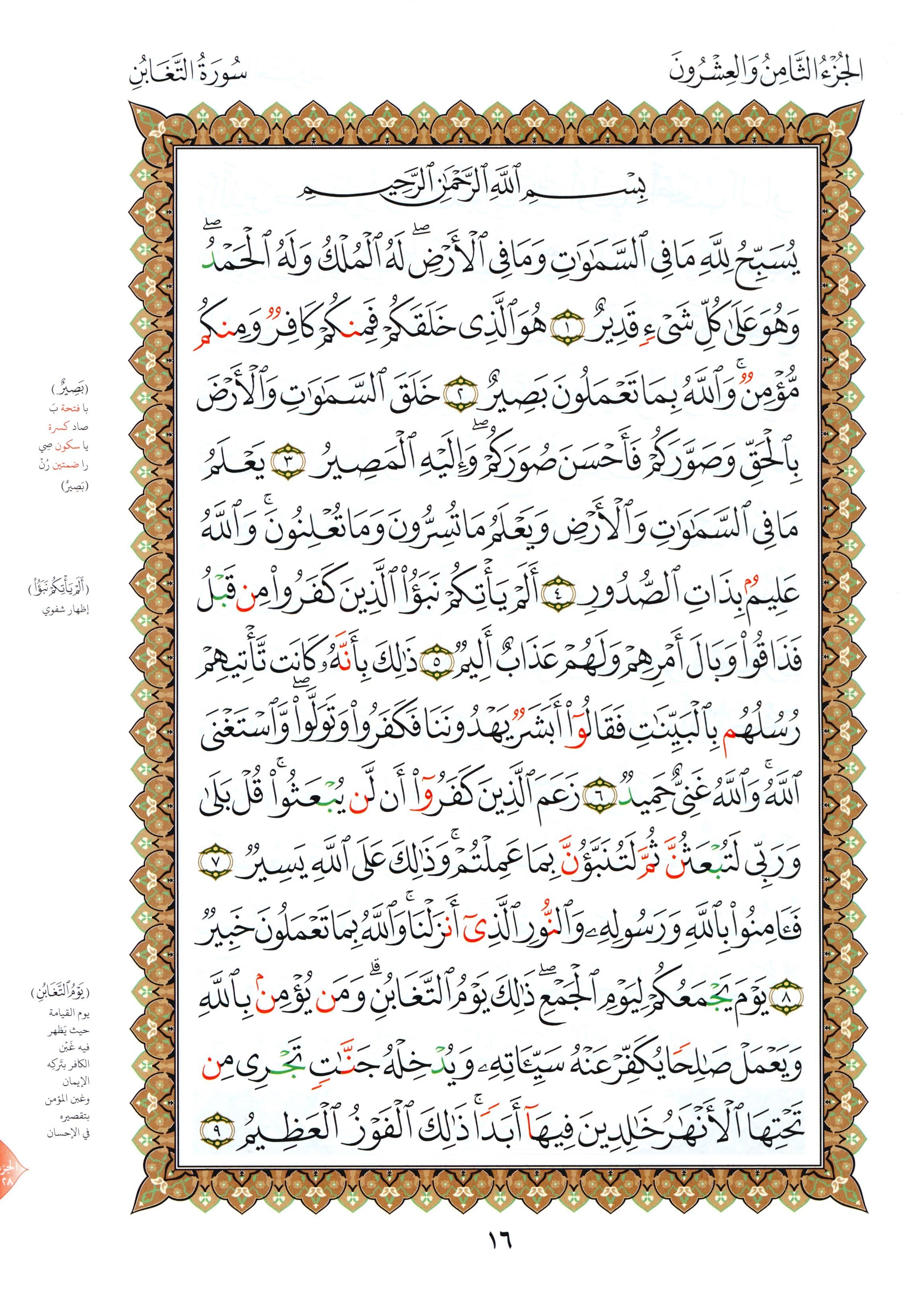 القاعدة النورانية - الأجزاء الثلاثة الأخيرة وسورة الفاتحة للمبتدئين مقاس كبير 8.5 × 11 العشر الأخير مع سورة الفاتحة لتعليم المبتدئين