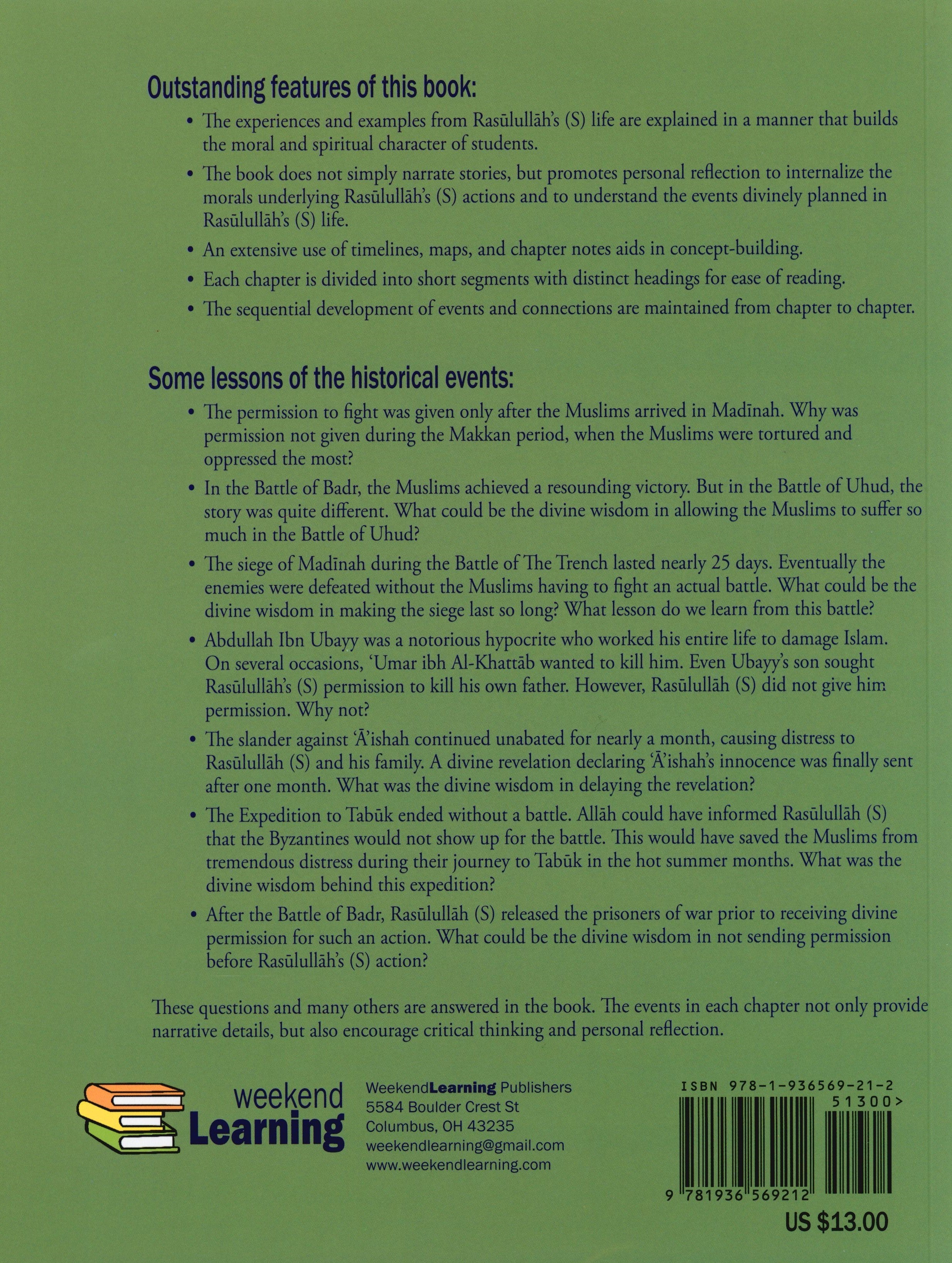 Weekend Learning Life of Rasulullah Madinah Period