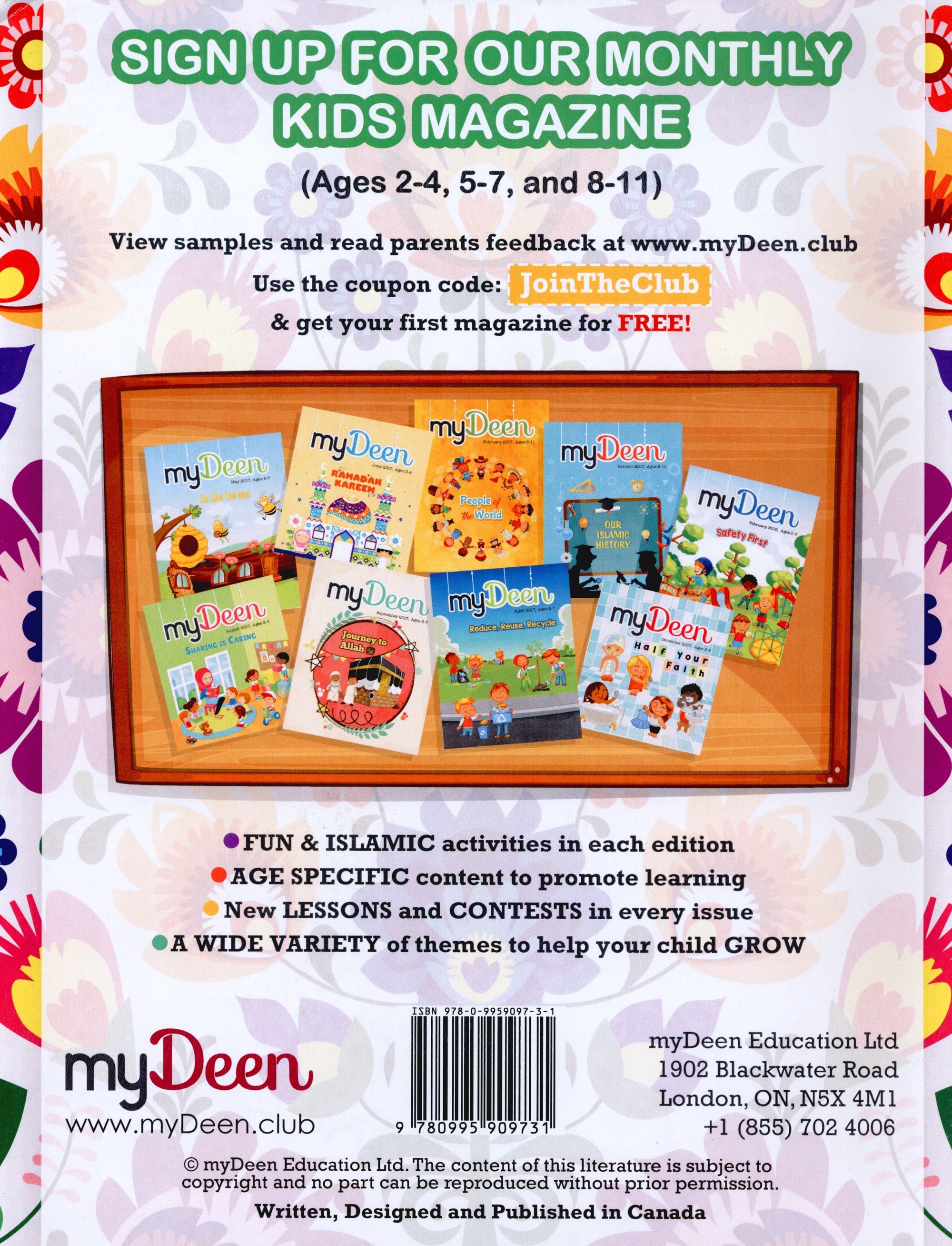 My Deen Islamic Activity Book 1 (5-7 Years)