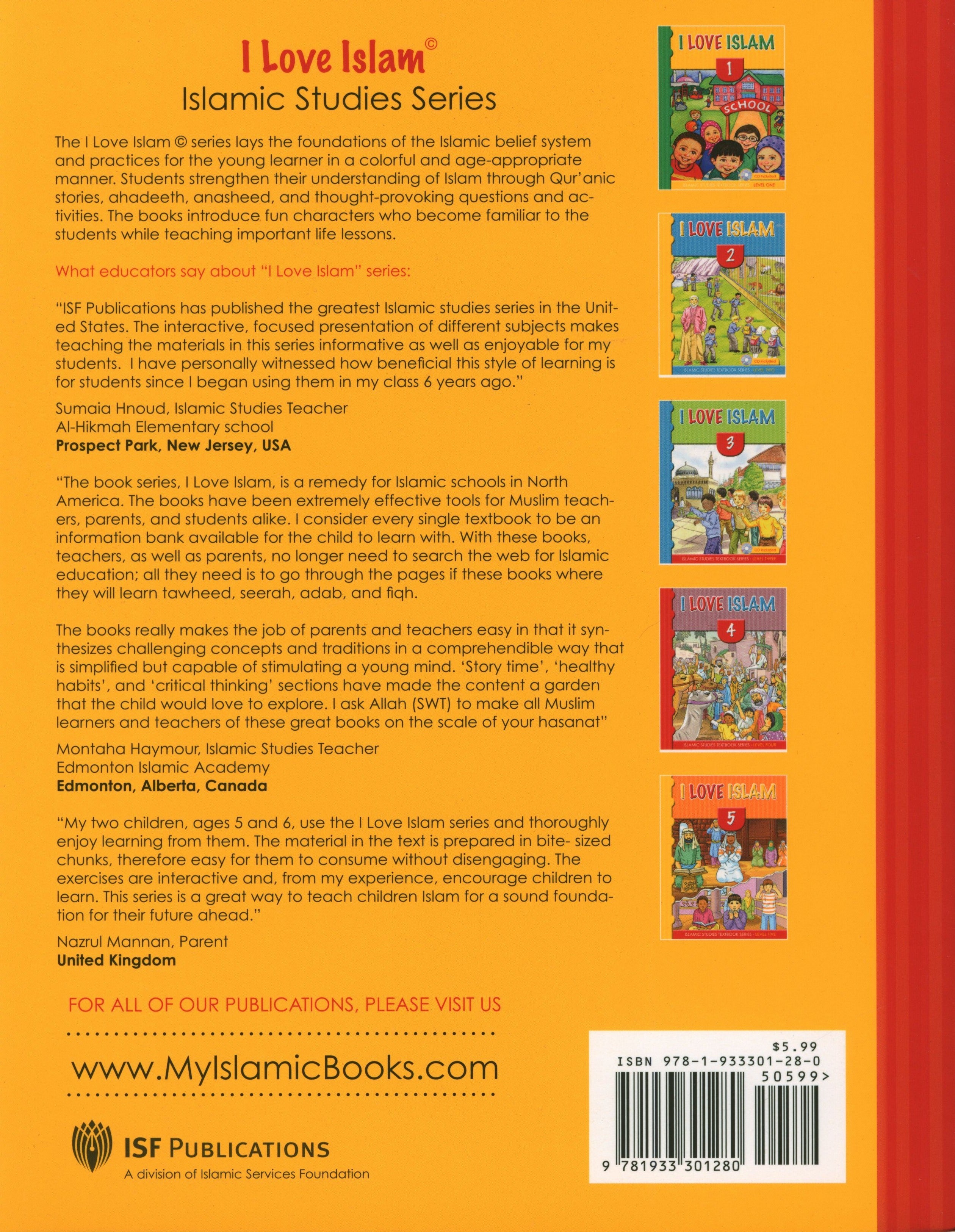 I Love Islam Workbook Level 4 - First Edition