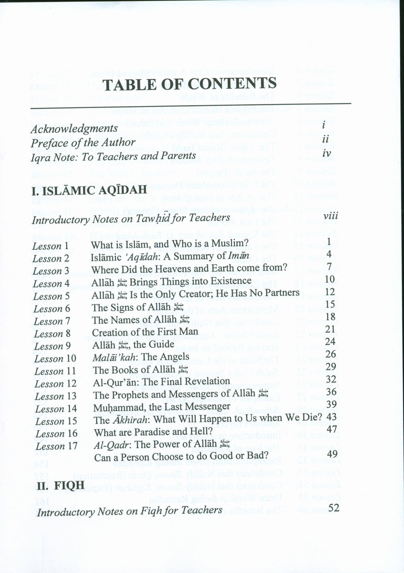 Islamic Aqidah and Fiqh