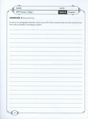 Learning Islam Weekend Edition Worksheets Level 5 (10th Grade)