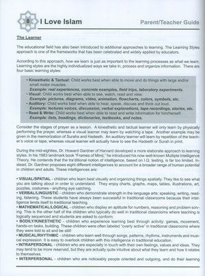 I Love Islam Teacher / Parent Guide Level 5 - First Edition