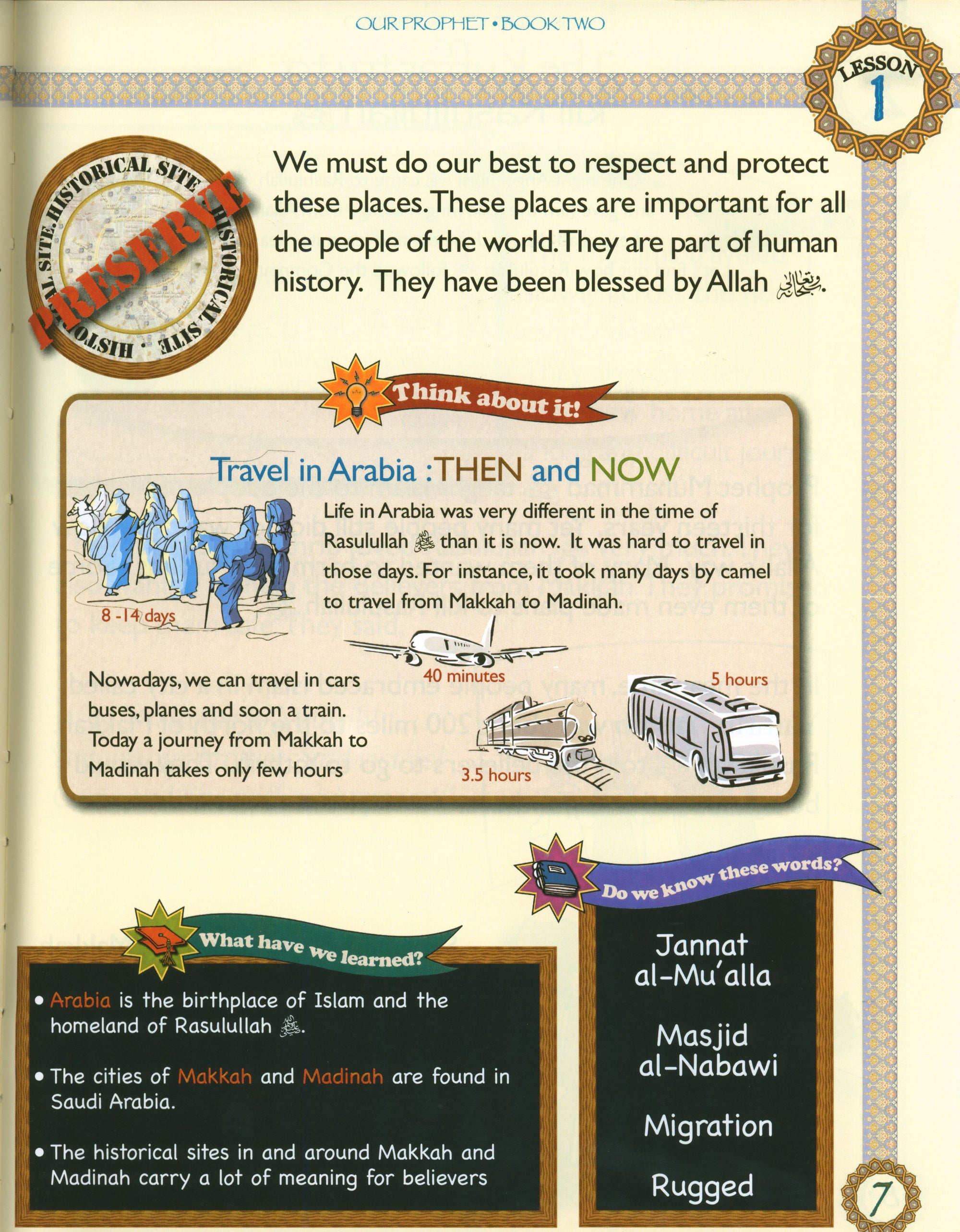 Our Prophet Muhammad (s) Life in Madinah Textbook - 3rd Grade