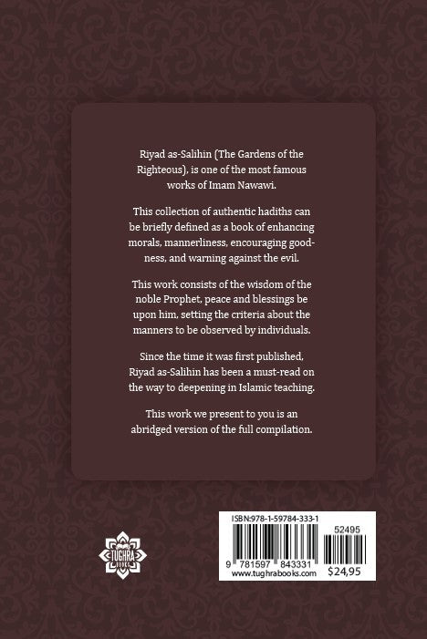 رياض الصالحين: The Gardens of the Righteous (Tughra Books)