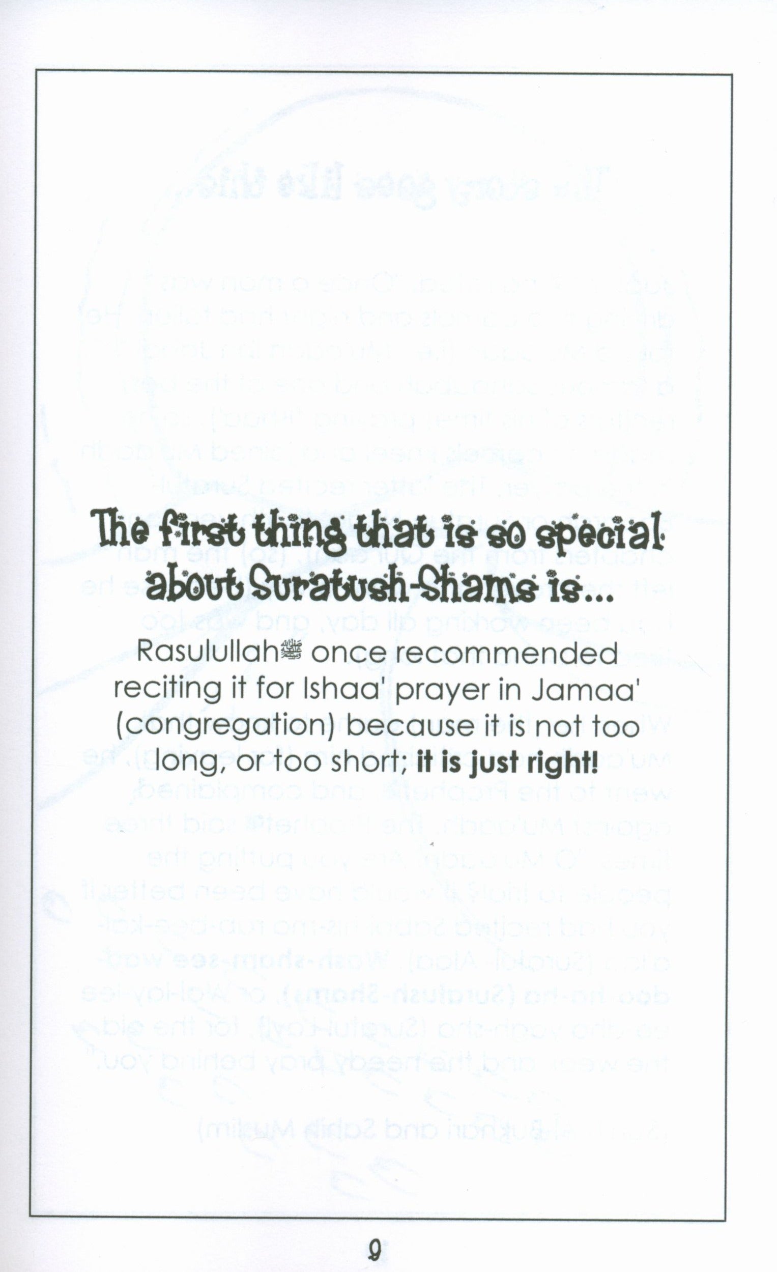 Surah 91 - Suratush Shams Mini Tafseer Book