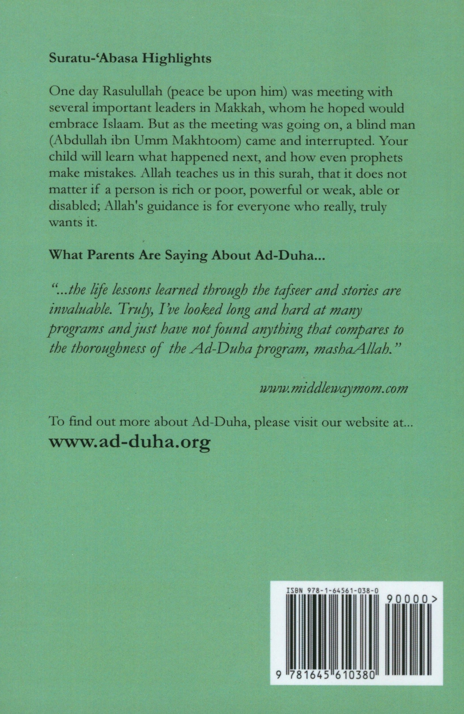Surah 80 - Suratu 'Abasa Mini Tafseer Book