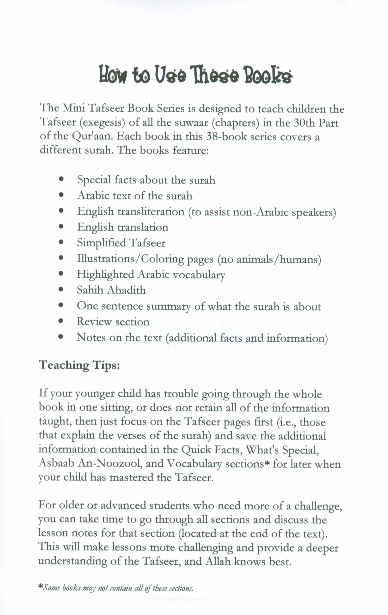 Surah 78 - Suratun Naba' Mini Tafseer Book