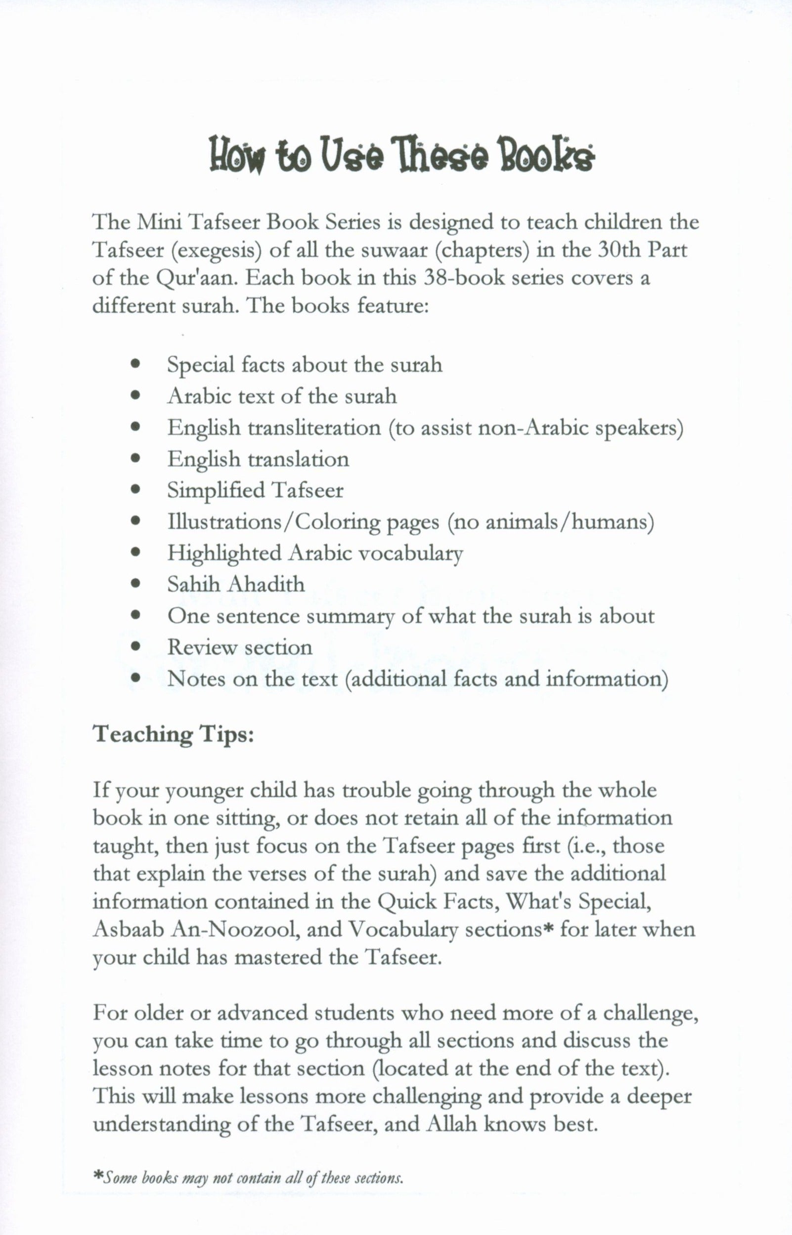 Surah 84 - Suratul Inshiqaaq  Mini Tafseer Book