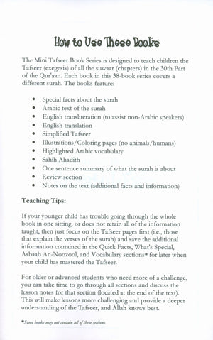 Surah 89 - Suratul Fajr Mini Tafseer Book