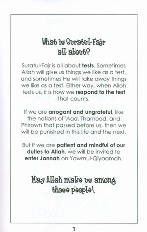 Surah 89 - Suratul Fajr Mini Tafseer Book