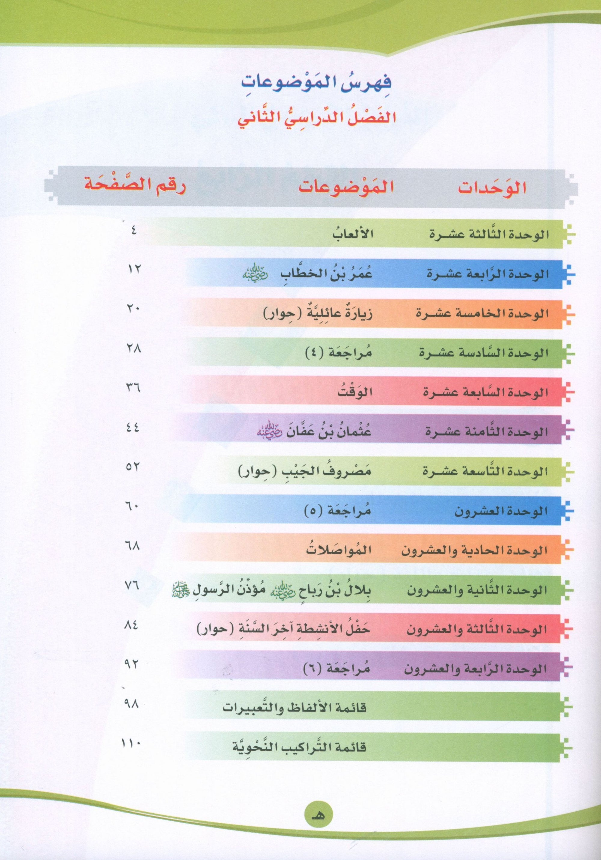 ICO Learn Arabic Textbook Level 4 Part 2 تعلم العربية كتاب التلميذ