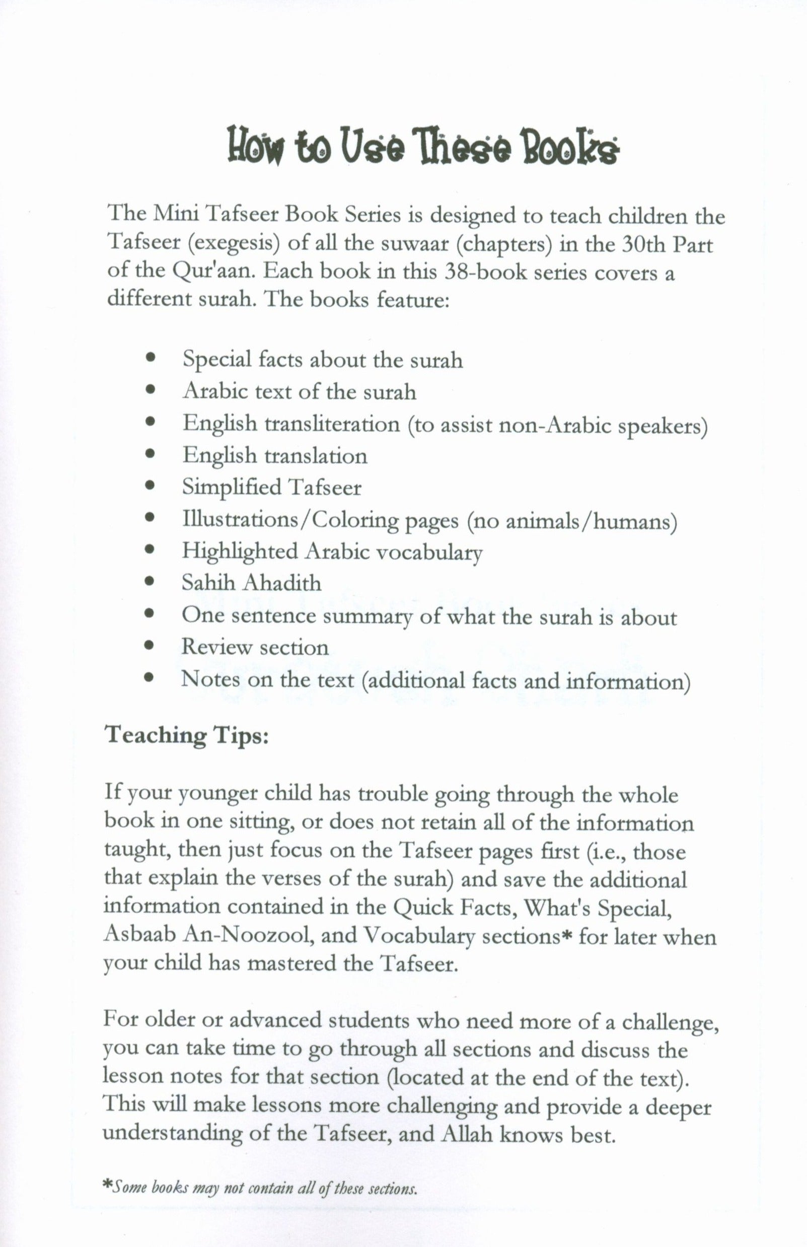 Surah 94 - Suratush Sharh Mini Tafseer Book