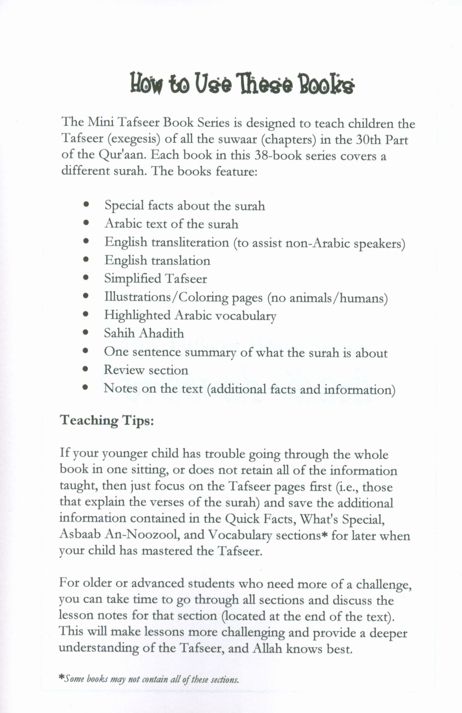 Mini Tafseer Book Suratush Sharh (Surah 94)