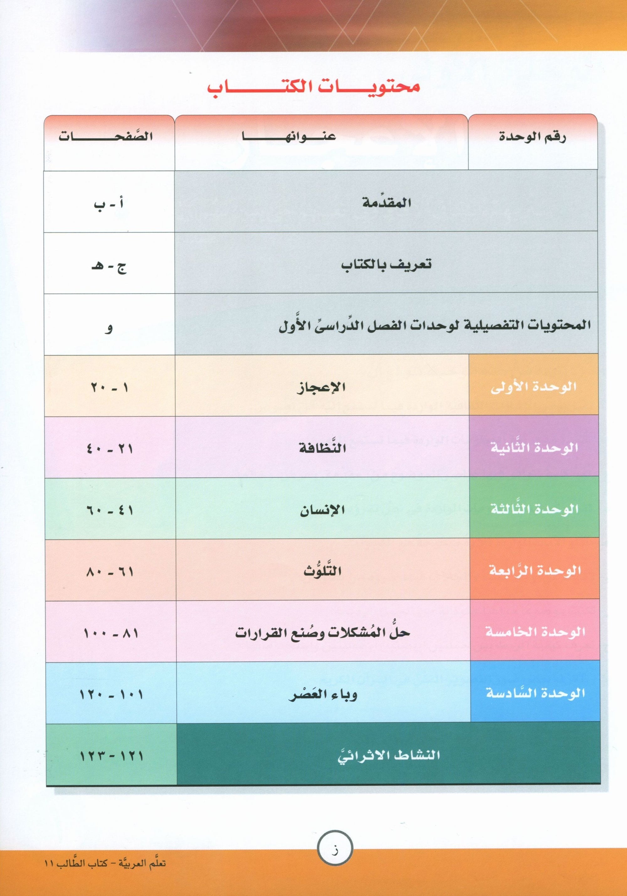 ICO Learn Arabic Textbook Level 11 Part 1 تعلم العربية كتاب التلميذ