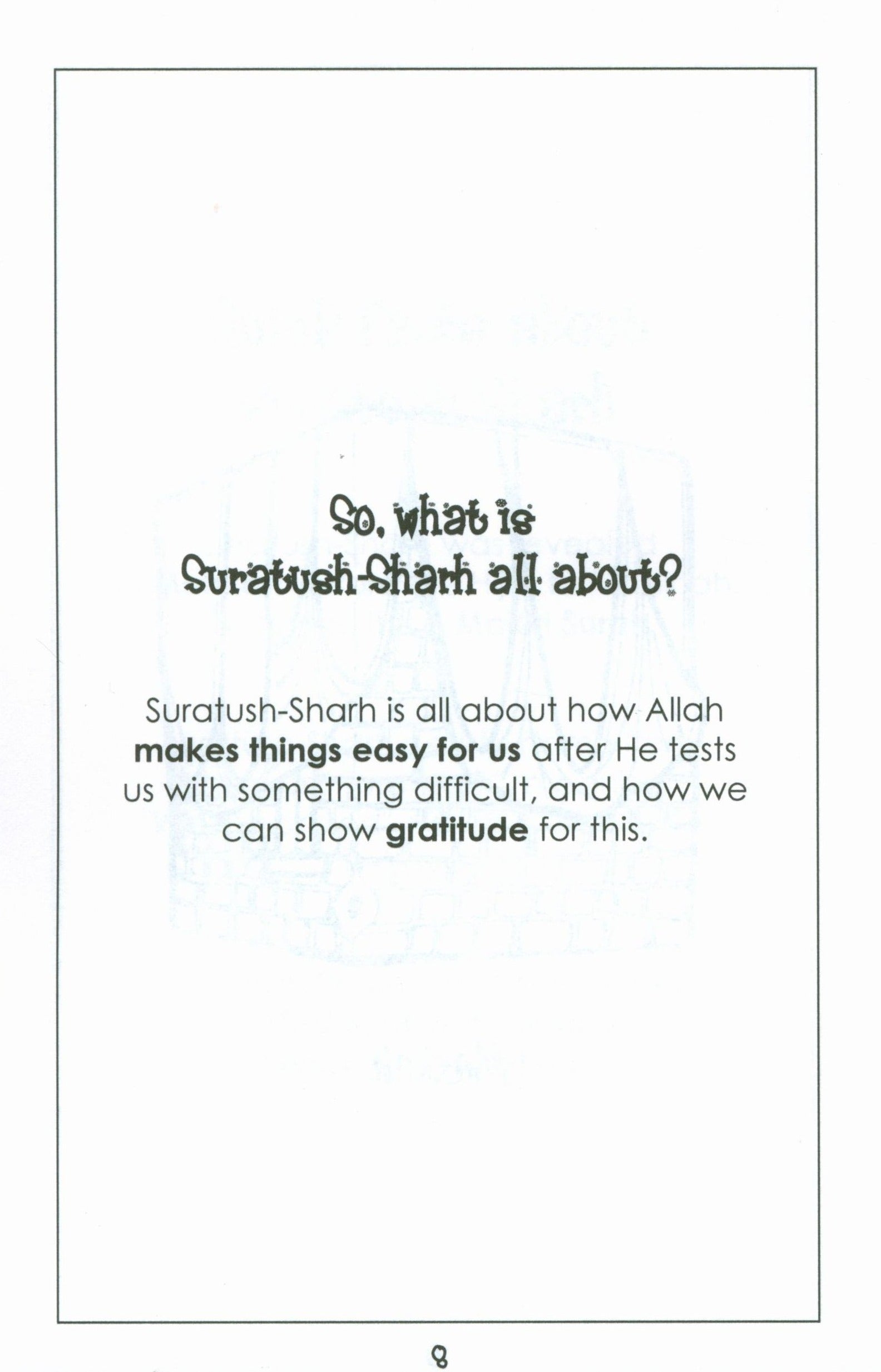 Surah 94 - Suratush Sharh Mini Tafseer Book