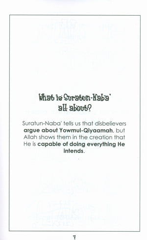 Surah 78 - Suratun Naba' Mini Tafseer Book