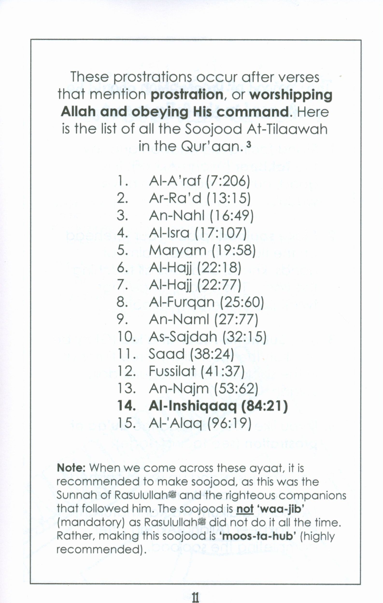 Surah 84 - Suratul Inshiqaaq  Mini Tafseer Book