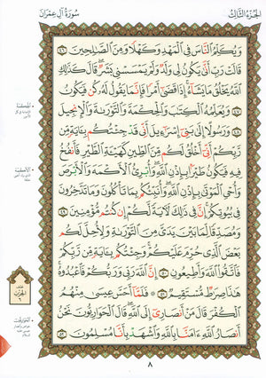 Al-Qaidah An-Noraniah - Second Zahraa Surat Aal Imran Large 7 x 9 القاعدة النورانية وتطبيقاتها على الزهراء الثانية (سورة آل عمران)