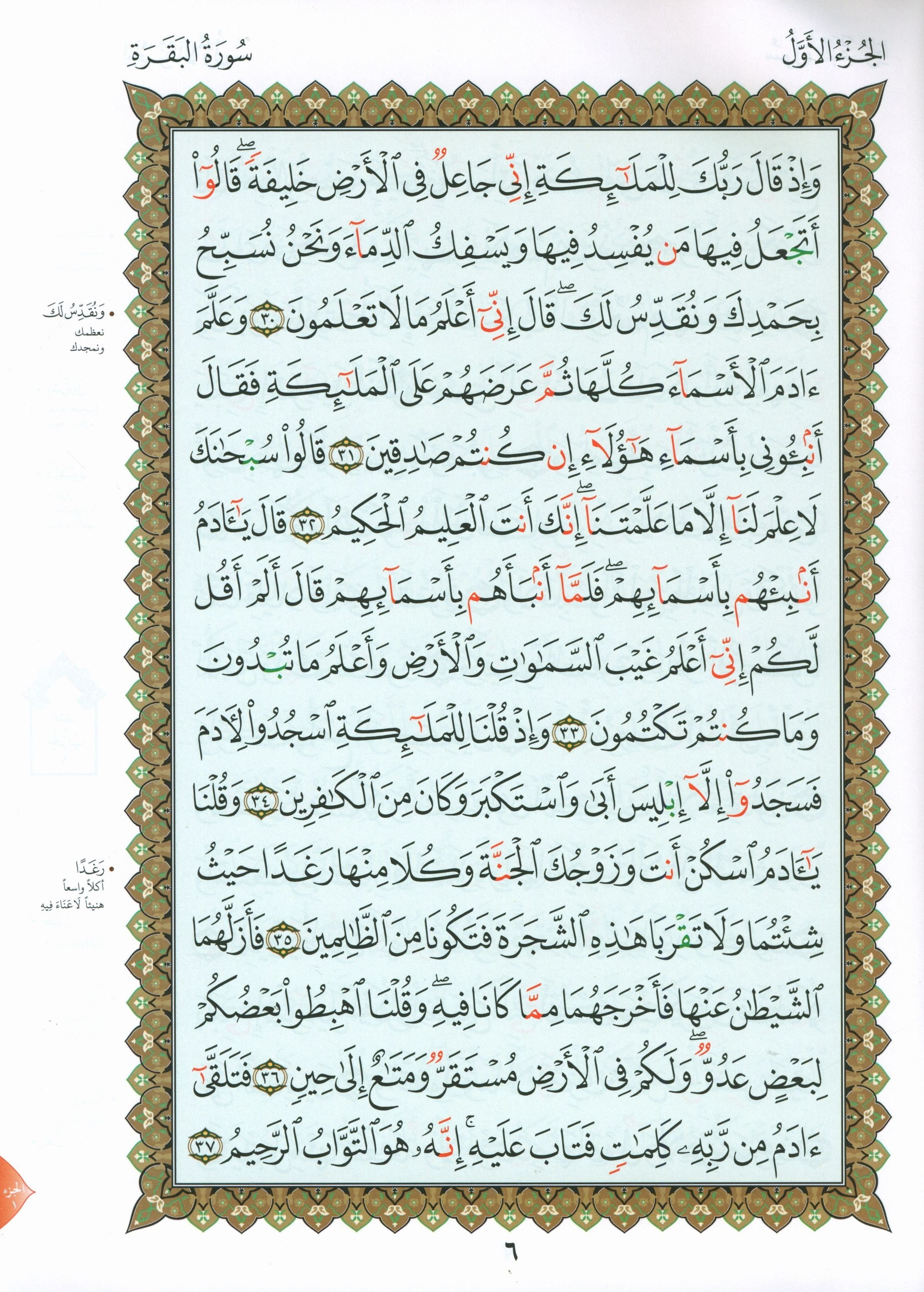 Al-Qaidah An-Noraniah - Zahrawein ( Suratul Baqara & Aal Imran ) Large 7 x 9 القاعدة النورانية وتطبيقاتها على الزهراوين (البقرةو آل عمران) مع سورة الفاتحة لتعليم المبتدئين