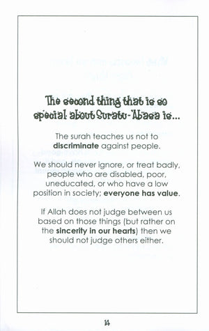 Surah 80 - Suratu 'Abasa Mini Tafseer Book