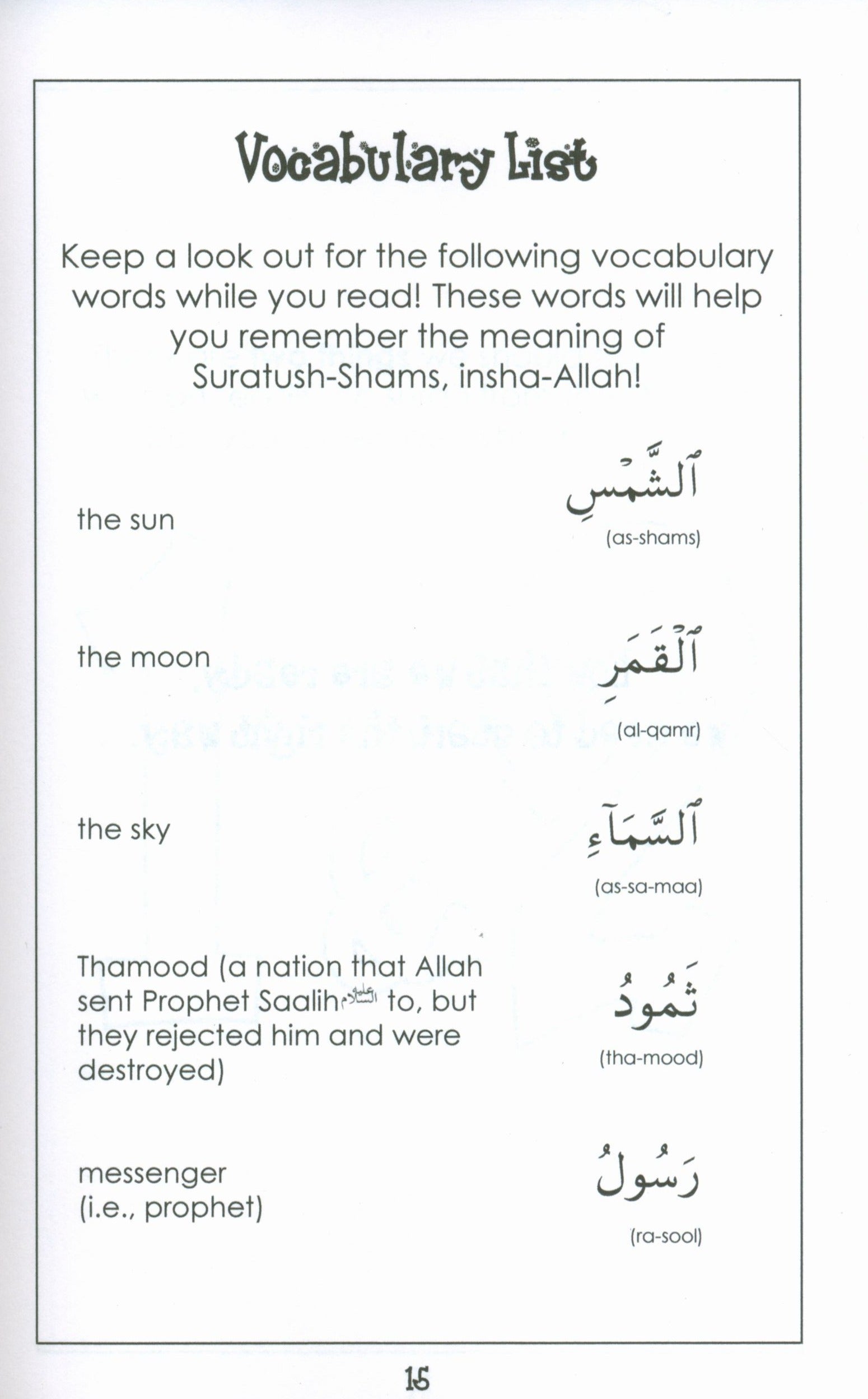 Surah 91 - Suratush Shams Mini Tafseer Book
